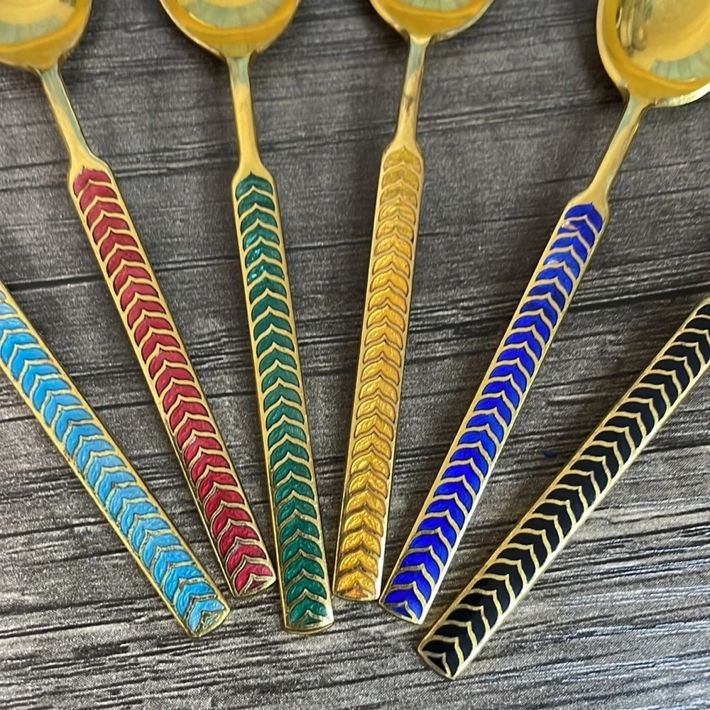 Meka Reklamegaver of Denmark 14k gold plate spoons.​​